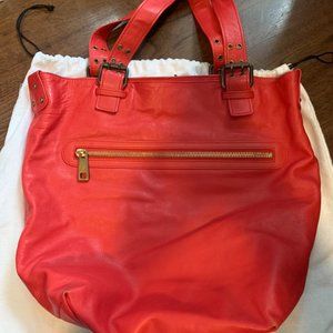 Marc Jacobs Lobster Red Leather Hobo Tote